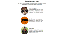 Desktop Screenshot of leemakennels.com